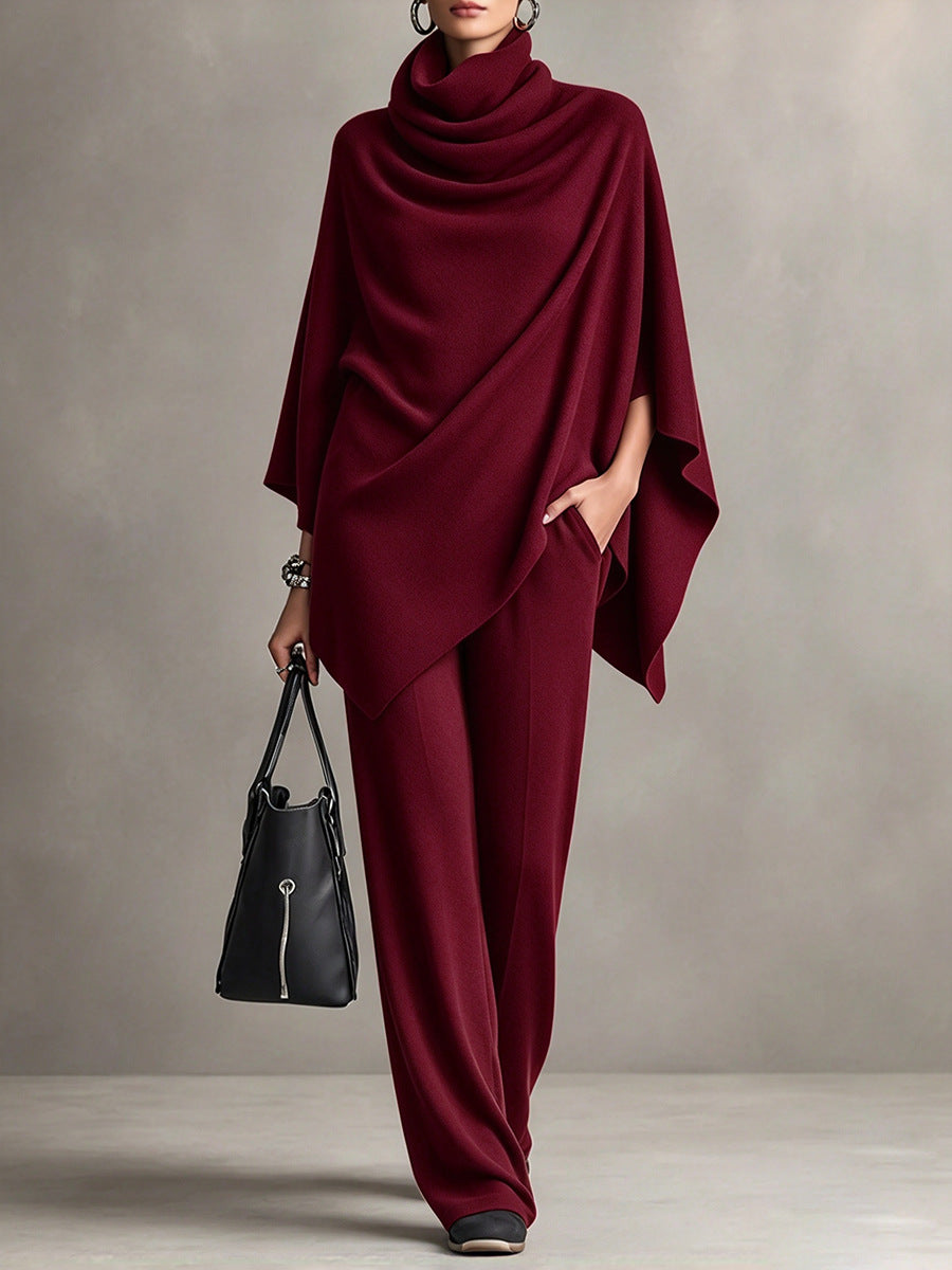 Womens Elegant Set, Flattering Drape Design and Comfortable Fit for Casual and Special Occasions