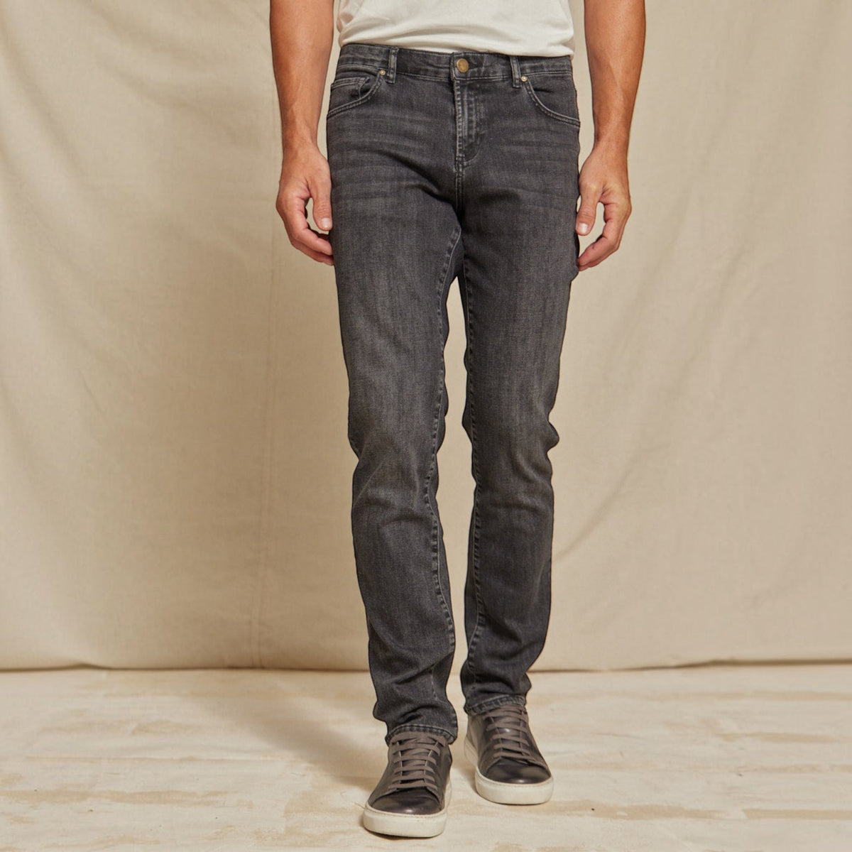 Mens Stretch Denim Jeans 4-Way Performance, Durable Fit
