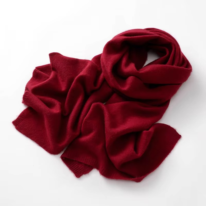 Knit Scarf with Natural Fibers and Breathable Weave for Women and Men 63 Inch Length
