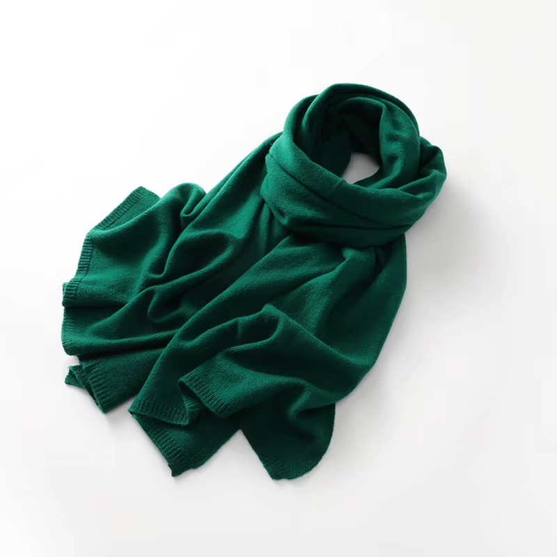 Knit Scarf with Natural Fibers and Breathable Weave for Women and Men 63 Inch Length