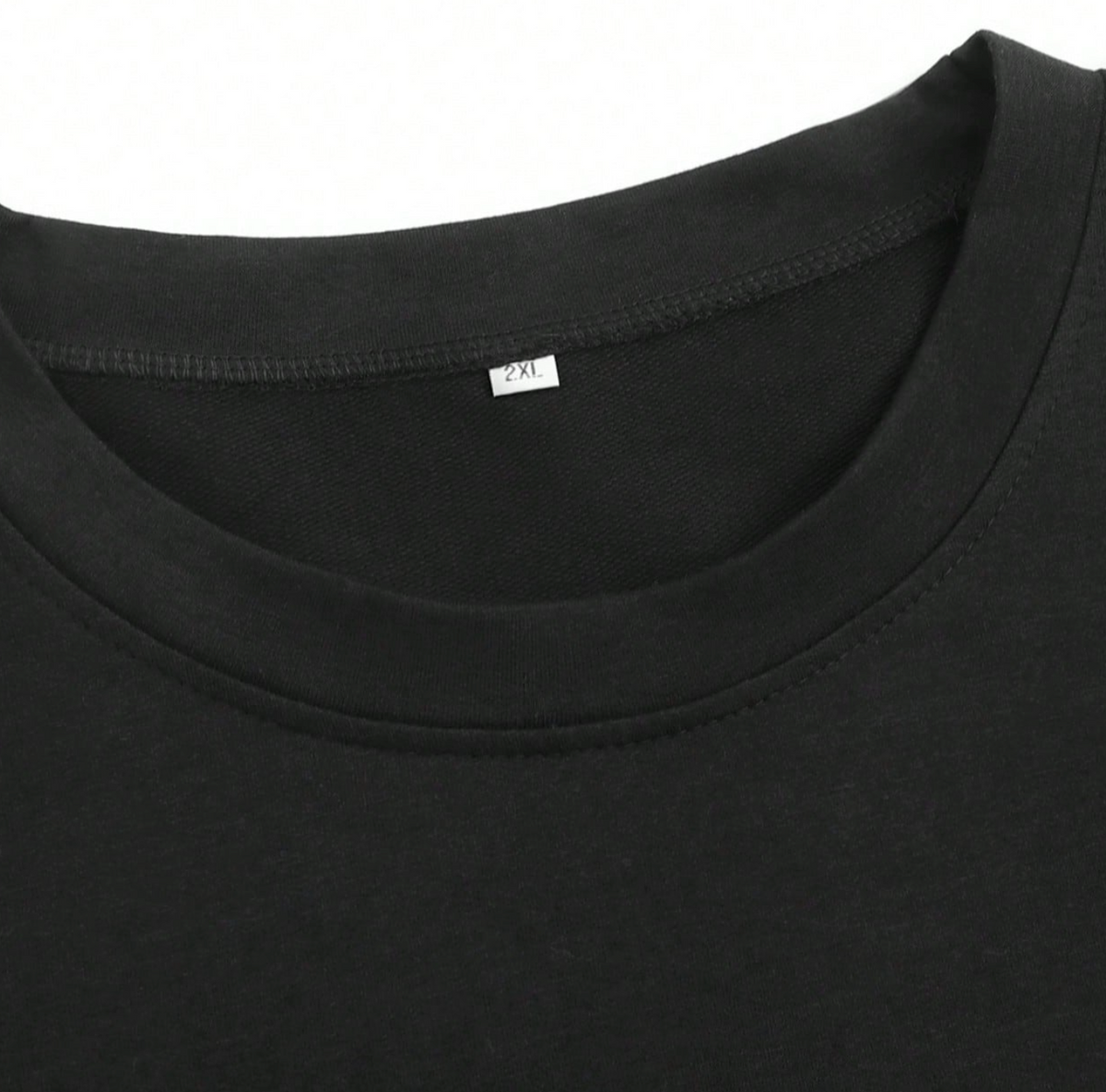 Womens Festive Pullover with Round Neckline and Long Sleeves, Black