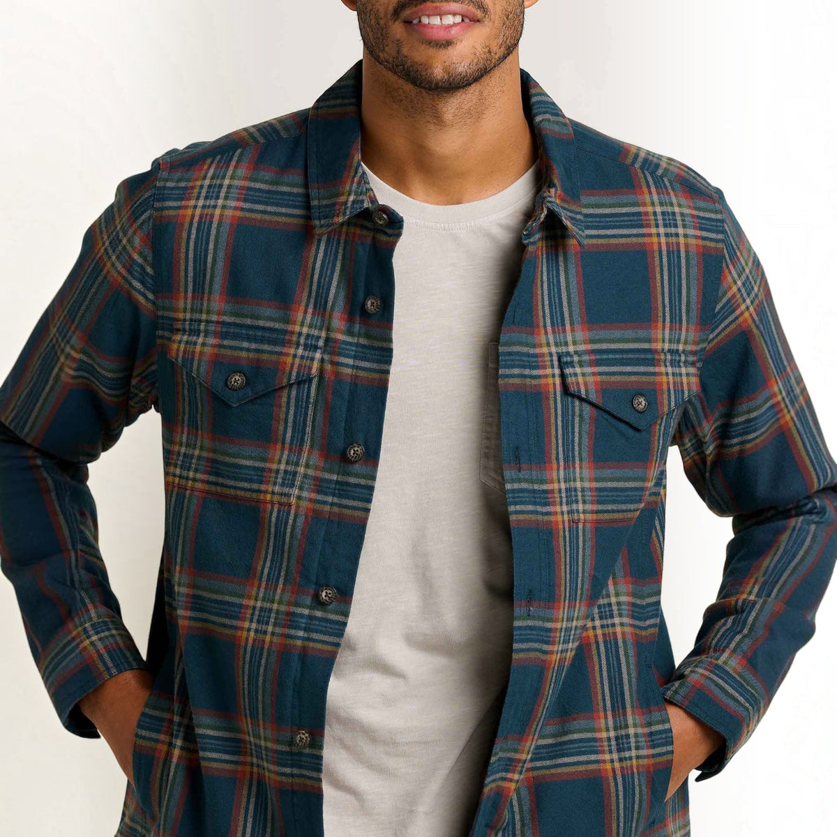 Mens Shirt Jacket, Quilted Insulated Layer
