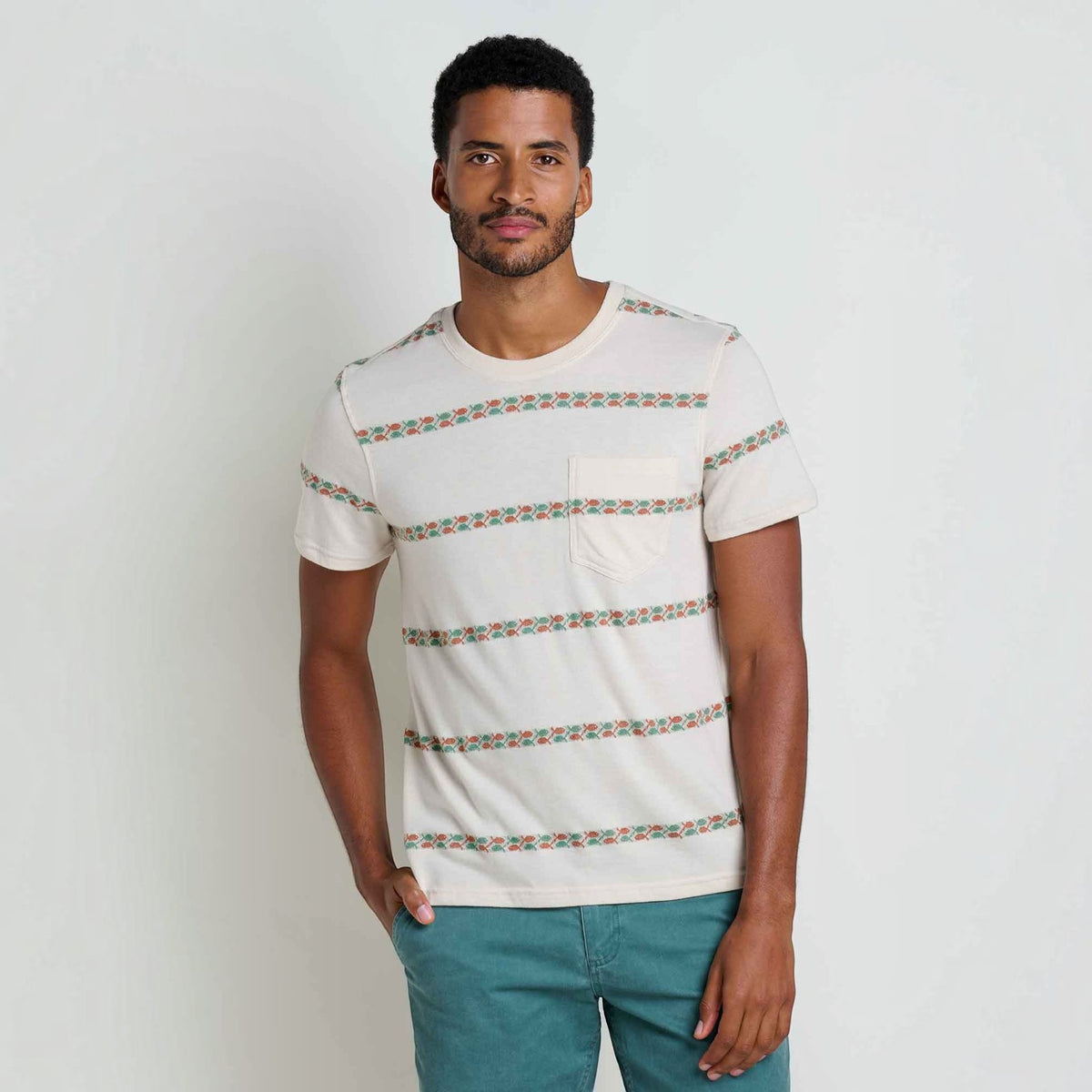 Mens Soft Crew T-Shirt Organic Blend, Durable Fit