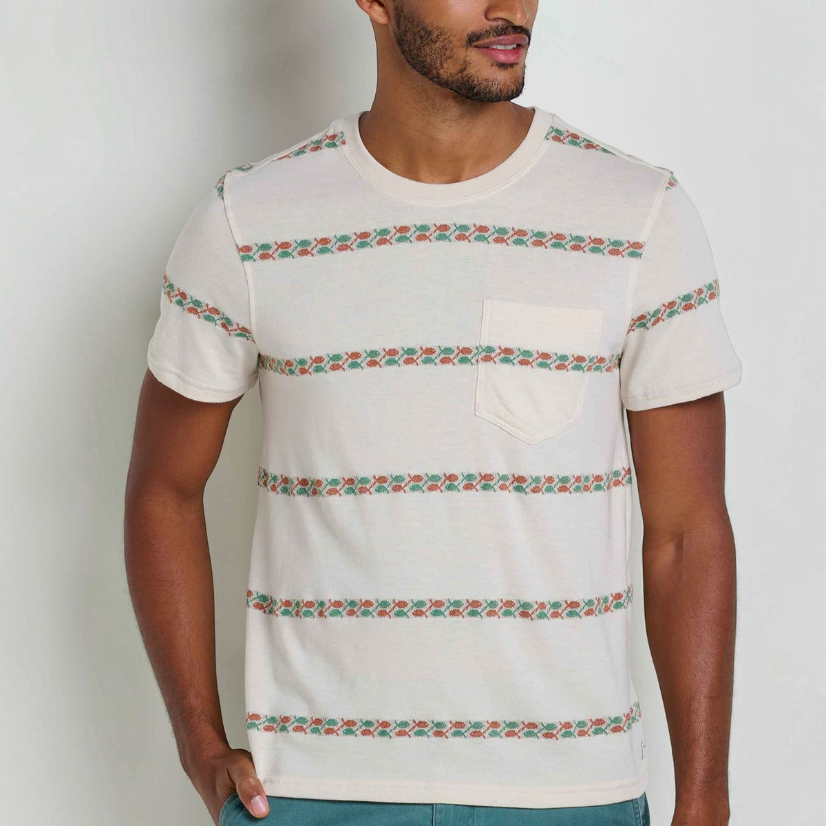 Mens Soft Crew T-Shirt Organic Blend, Durable Fit