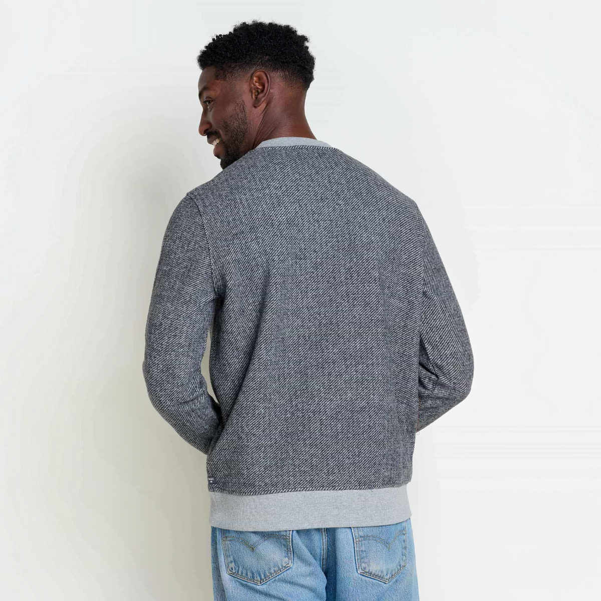 Mens Crew Sweater, Durable Wool Layer