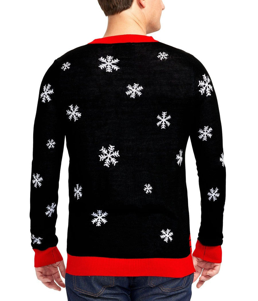Light Up Sweater with Rooftop Graphic and Long Sleeves
