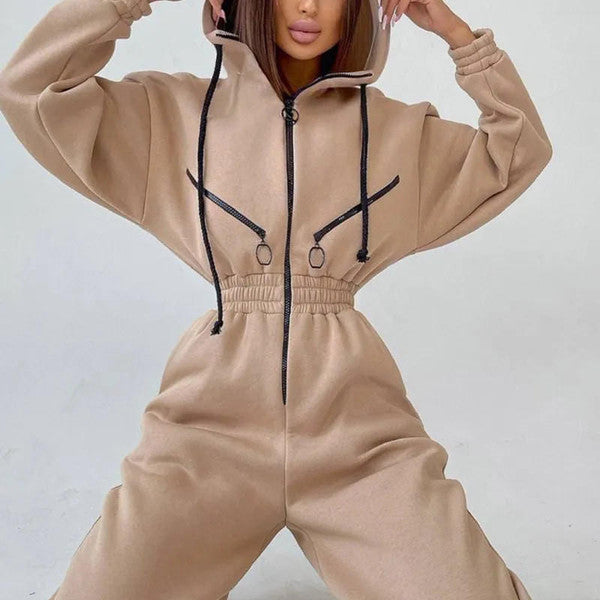 Winter Fitted Dress with Cotton Spandex Blend and Full Length Coverage