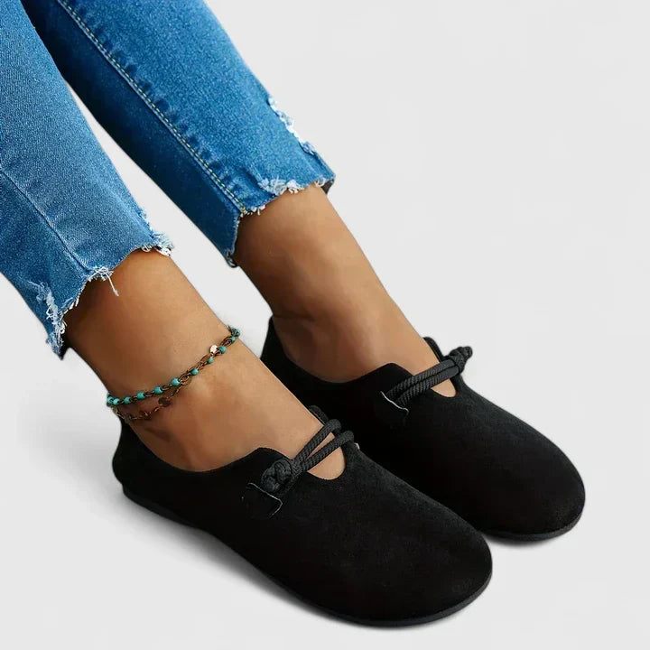 Lace Loafers with Orthopedic Footbed and Cushioned Support for All Day Wear