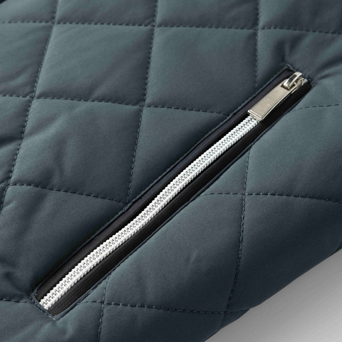 Quilted Bomber Jacket with Fleece Lining and Stand Collar, Ribbed Cuffs