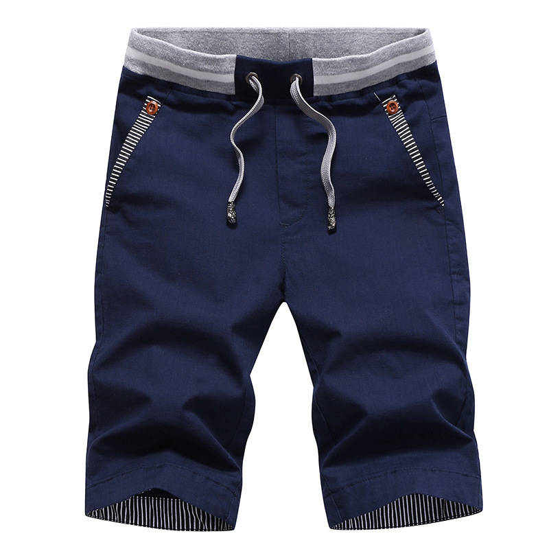 Men's Casual Beach Shorts, Drawstring Summer Swim Trunks, Lightweight Elastic Waistboard Shorts with Pockets