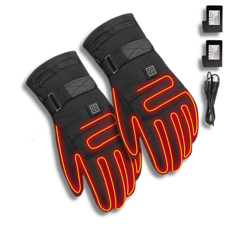 Touchscreen Heated Gloves with 3 Heat Settings and Wind Protection