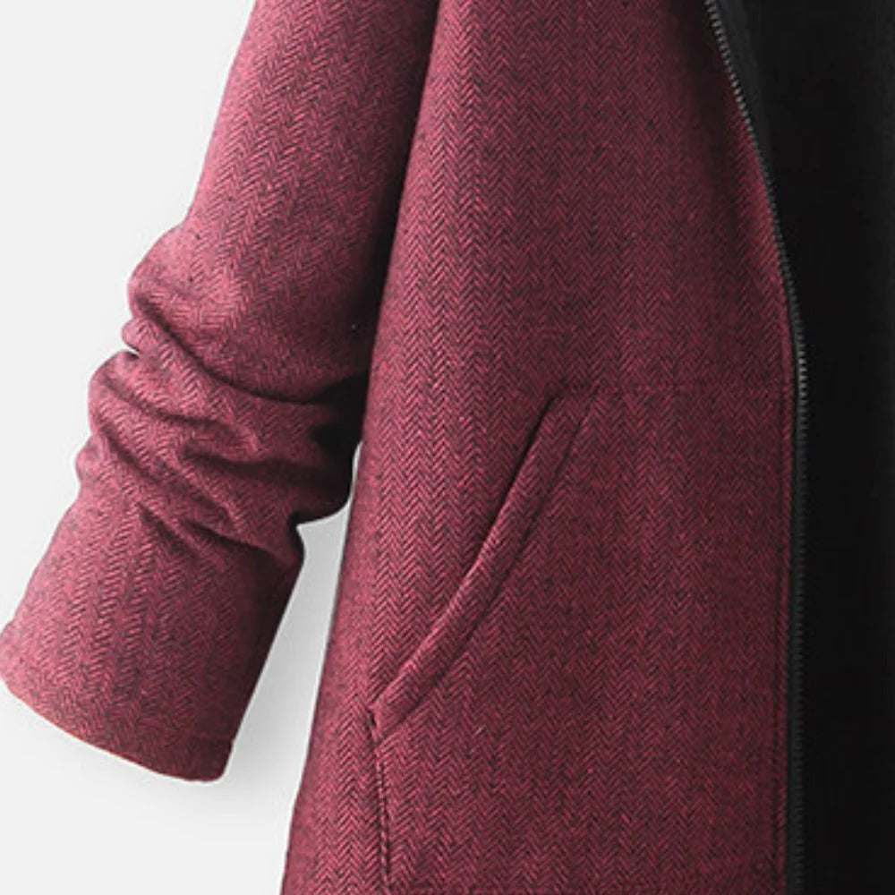 Hooded Jacket for Women with Loose Fit and Soft Fabric, Three Season Wear