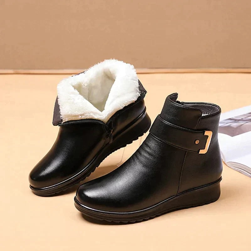 Ankle Boot with Lace Up Closure and Arch Support for Stability