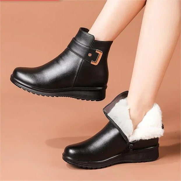 Ankle Boot with Lace Up Closure and Arch Support for Stability