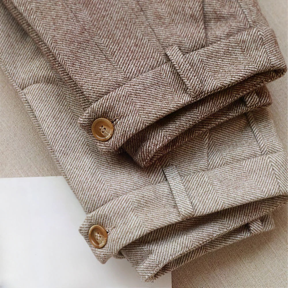 Tailored Pants with Tapered Leg and Flat Waistband
