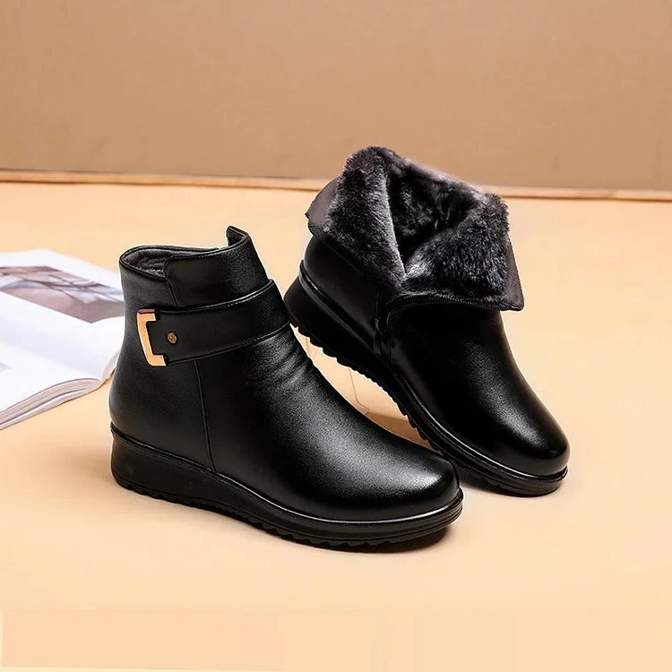 Ankle Boot with Lace Up Closure and Arch Support for Stability