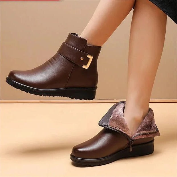Ankle Boot with Lace Up Closure and Arch Support for Stability