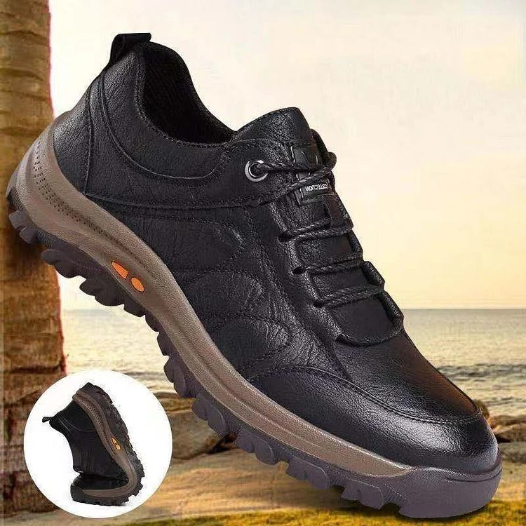 Mens Lace Up Shoes with Arch Support and Breathable Mesh Non Slip Rubber Sole
