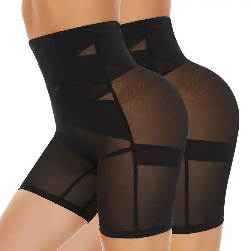 Womens Shapewear Panties, High Stretch Compression Underwear, Solid Color Waist Girdle