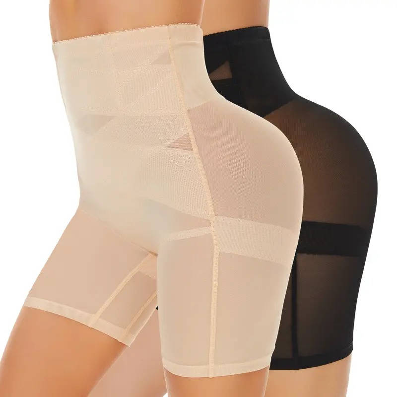 Womens Shapewear Panties, High Stretch Compression Underwear, Solid Color Waist Girdle