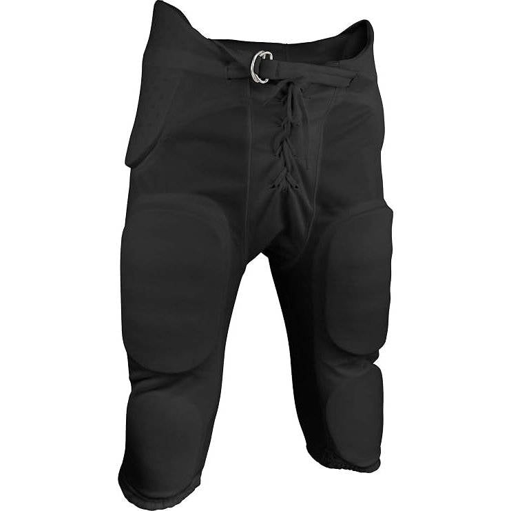 Mens Double Knit Integrated Football Practice Pants, Adult Padded Football Pants