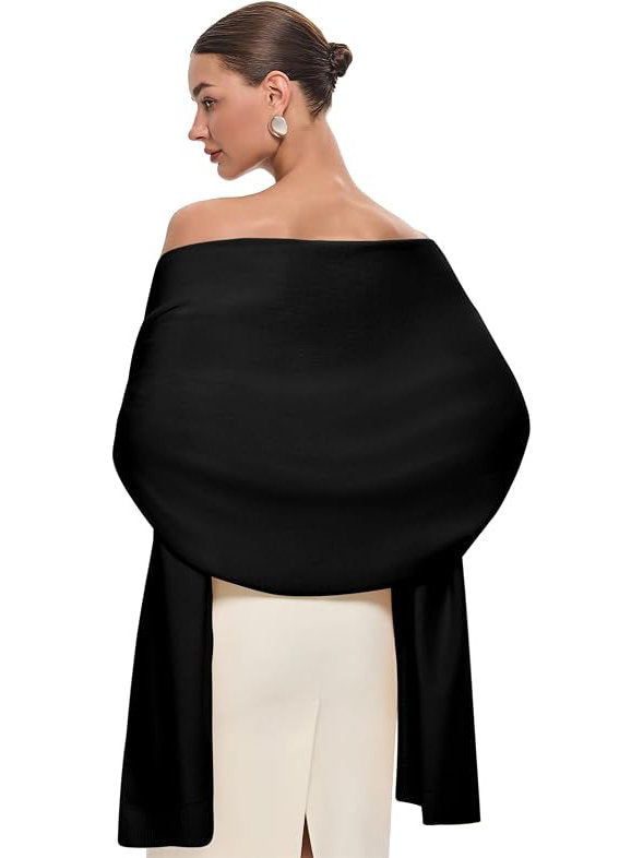 Womens Pashmina Shawl, Large Winter Wrap Scarf for Wedding Bridal Evening Wear