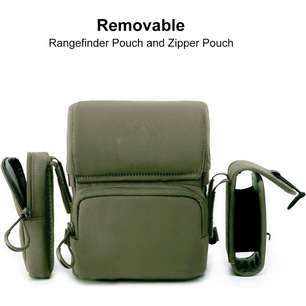 Binocular Harness Chest Pack, Bino Case with Rangefinder Pocket for Hunting Bird Watching and Outdoor Activities