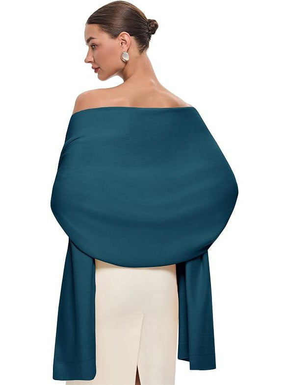 Womens Pashmina Shawl, Large Winter Wrap Scarf for Wedding Bridal Evening Wear