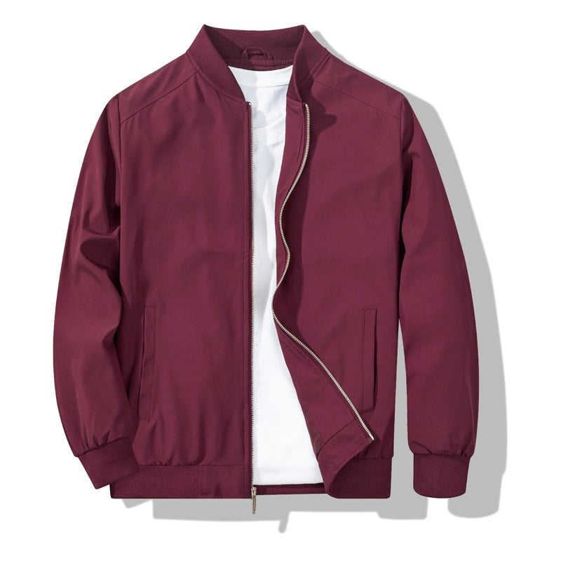 Mens Bomber Jacket, Lightweight Windbreaker Jacket for Spring Fall, Casual Fashion Outerwear