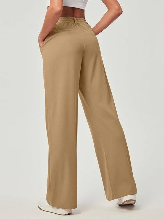 Womens Wide Leg Dress Pants, Business Casual Work Pants for Office Outfits and Professional Wear