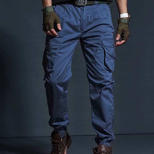 Mens Camouflage Cargo Pants, Military Style Stretch Tactical Cargo Trousers