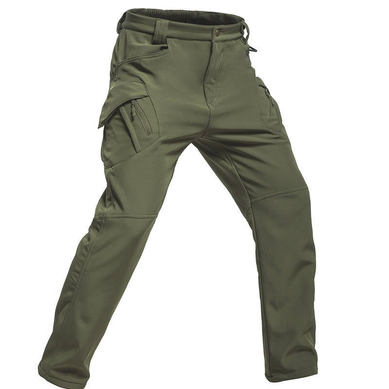 Mens Hunting Pants, Winter Snow Ski Pants with Fleece Lining, Waterproof Tactical Work Pants for Cold Weather Outdoor Use