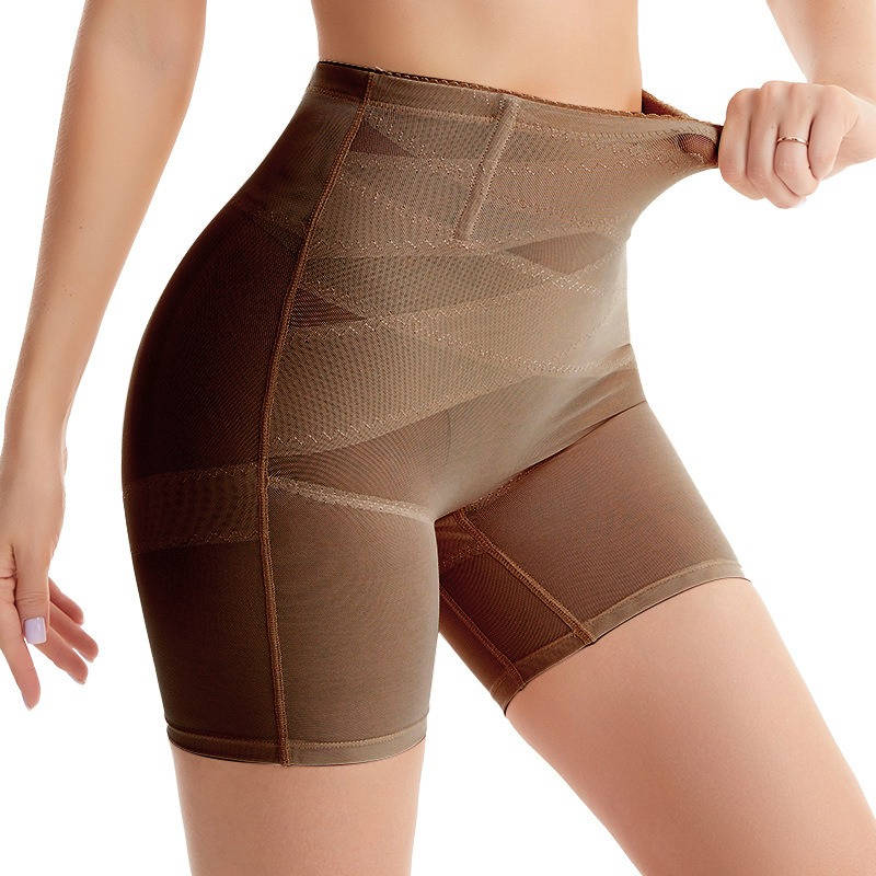 Womens Shapewear Panties, High Stretch Compression Underwear, Solid Color Waist Girdle