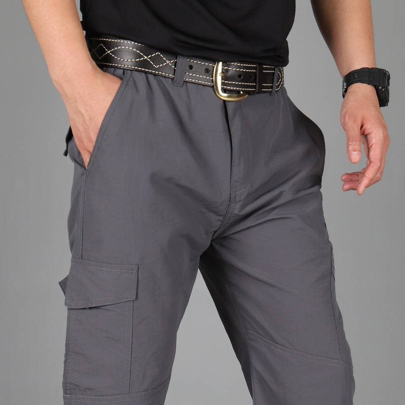 Mens Weatherproof Work Pants, Waterproof Lightweight Cargo Pants, Durable Outdoor Utility Trousers