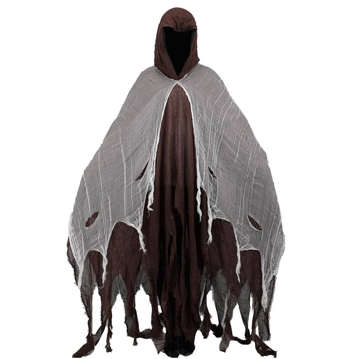 Grim Reaper Costume, Hooded Cloak for Men and Women, Halloween Cosplay Costume for Parties and Themed Events