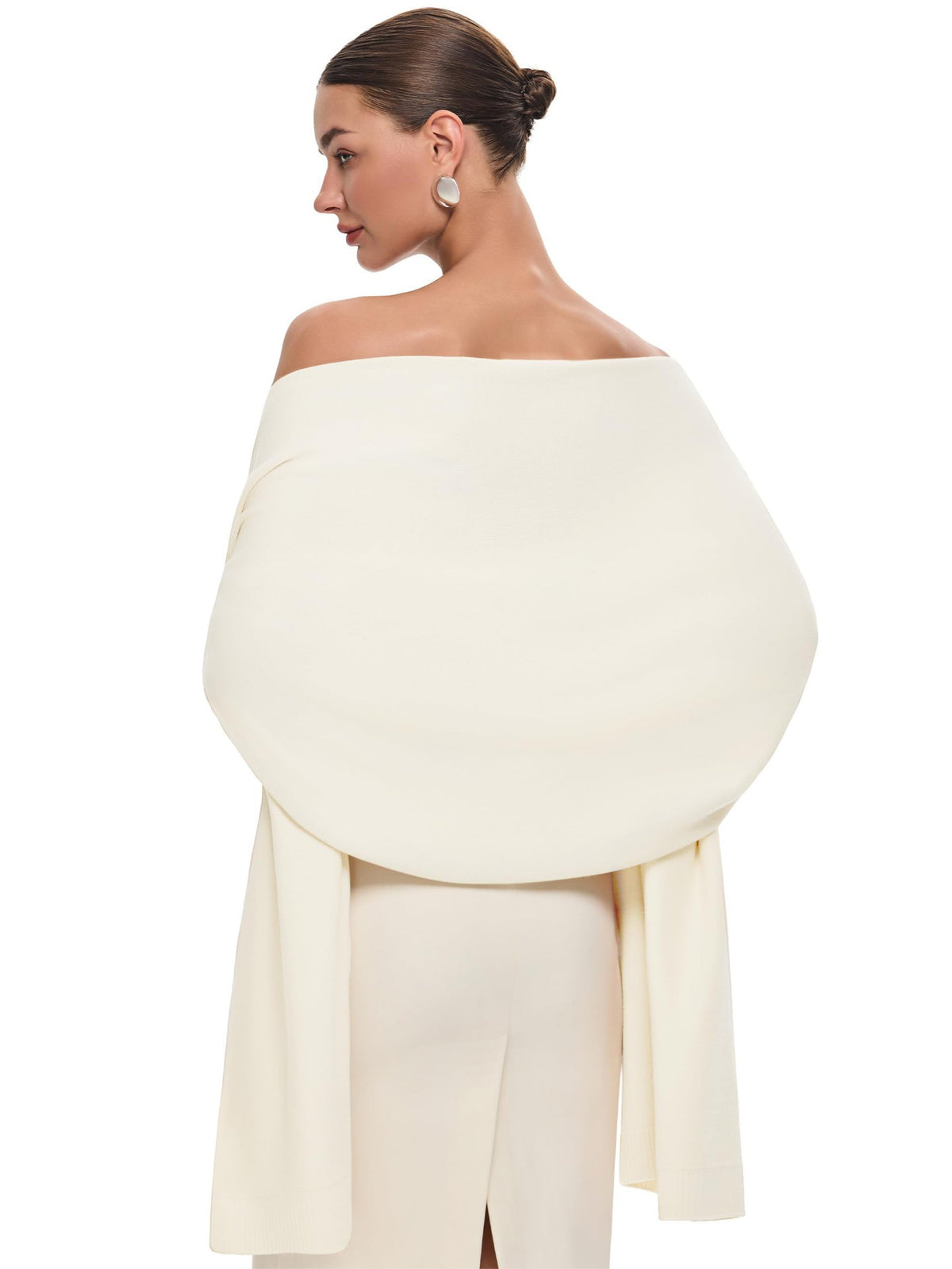 Womens Pashmina Shawl, Large Winter Wrap Scarf for Wedding Bridal Evening Wear
