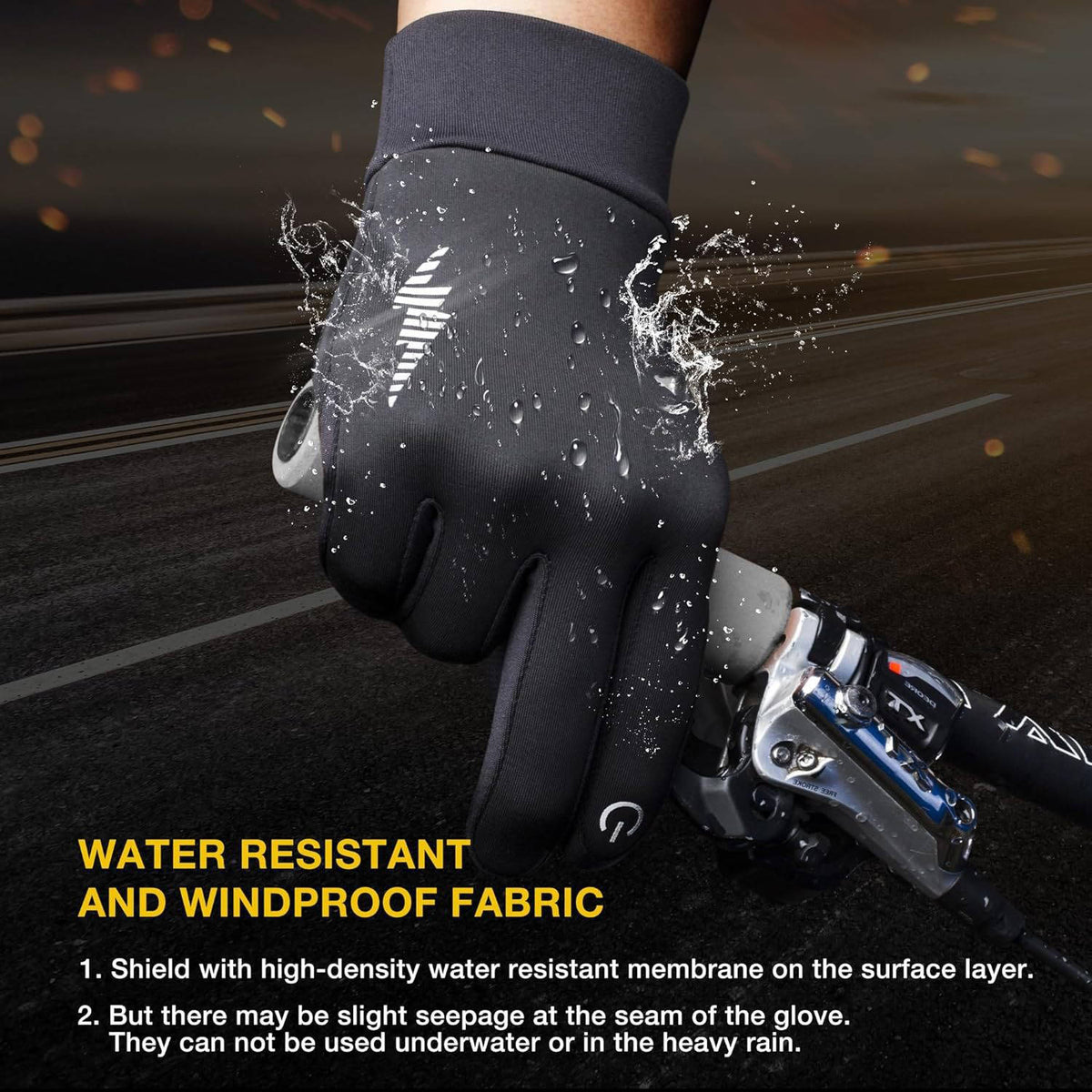 Winter Gloves for Women and Men, Thermal Touch Screen Ski Gloves, Fleece Lined Non Slip Gloves for Running Cycling Driving