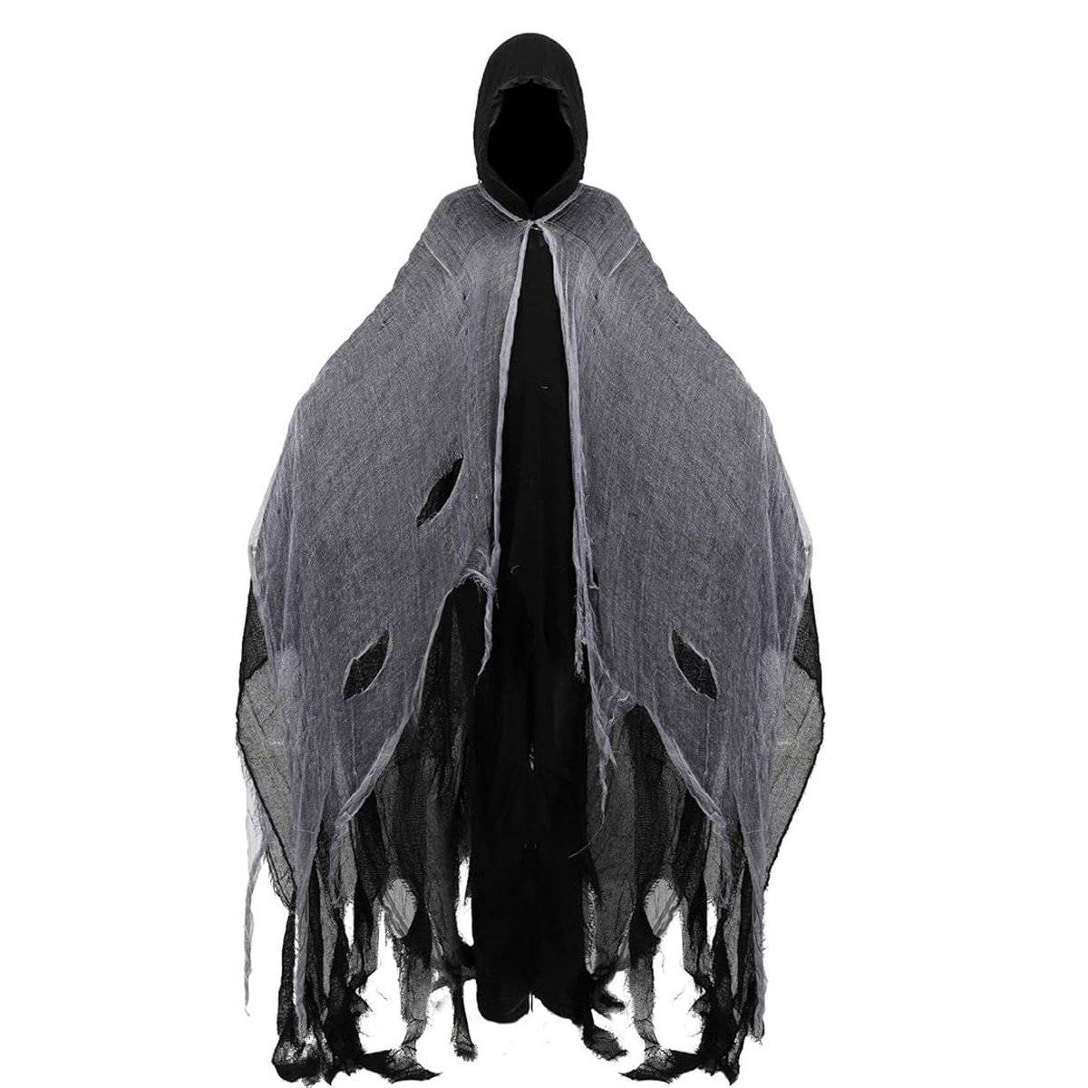 Grim Reaper Costume, Hooded Cloak for Men and Women, Halloween Cosplay Costume for Parties and Themed Events