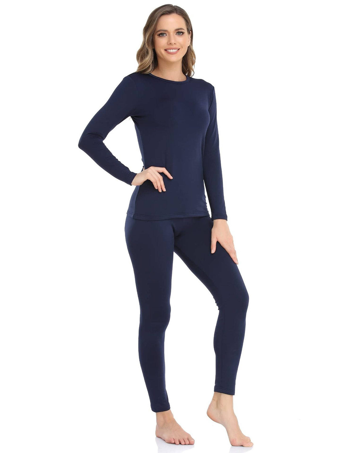 Womens Thermal Underwear, Fleece Lined Long Johns Set for Winter Cold Weather and Everyday Warmth