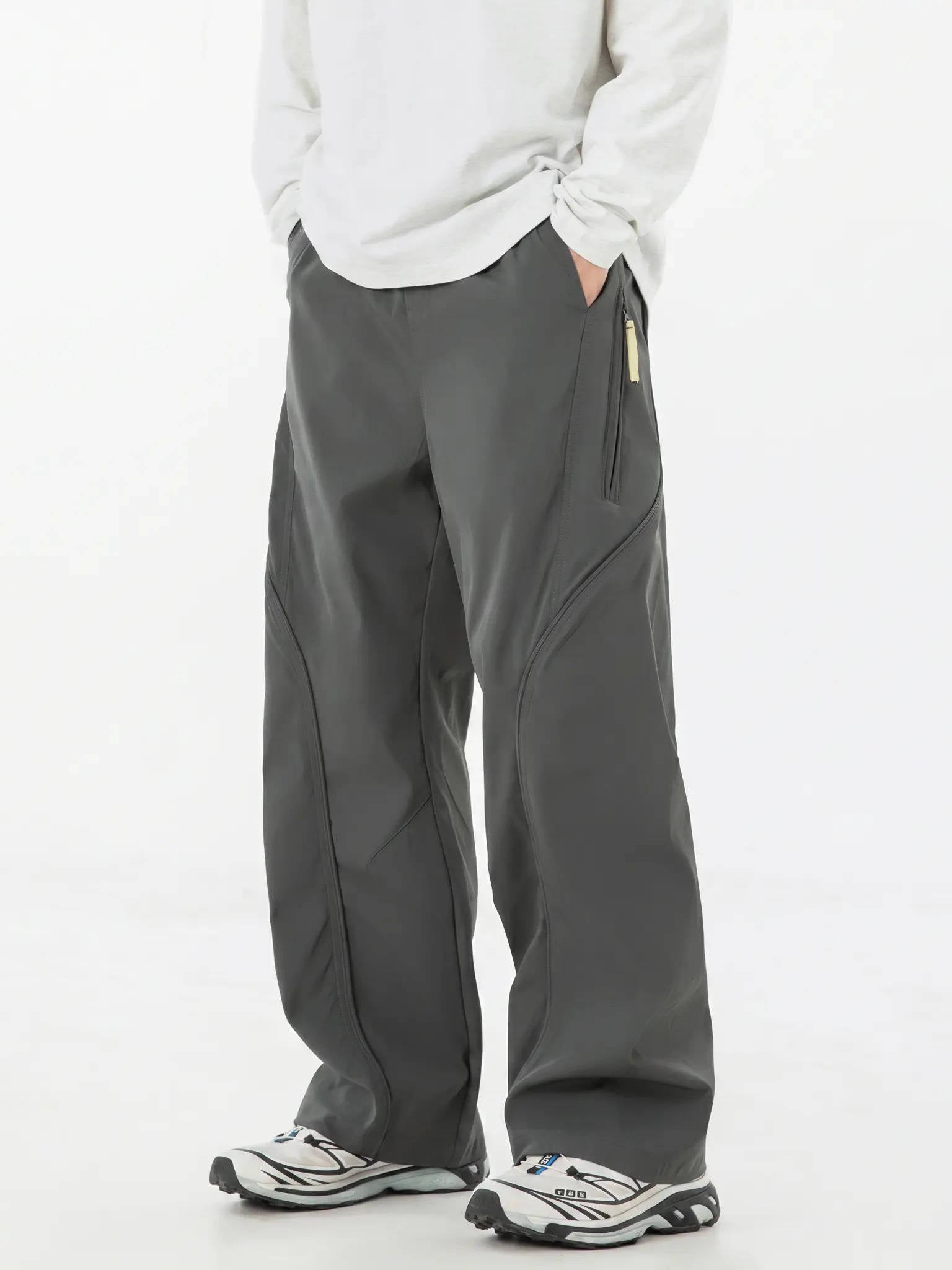 Unisex Water Resistant Cargo Pants, Lightweight Breathable Hiking Pants, Expandable Straight Fit Outdoor Trousers