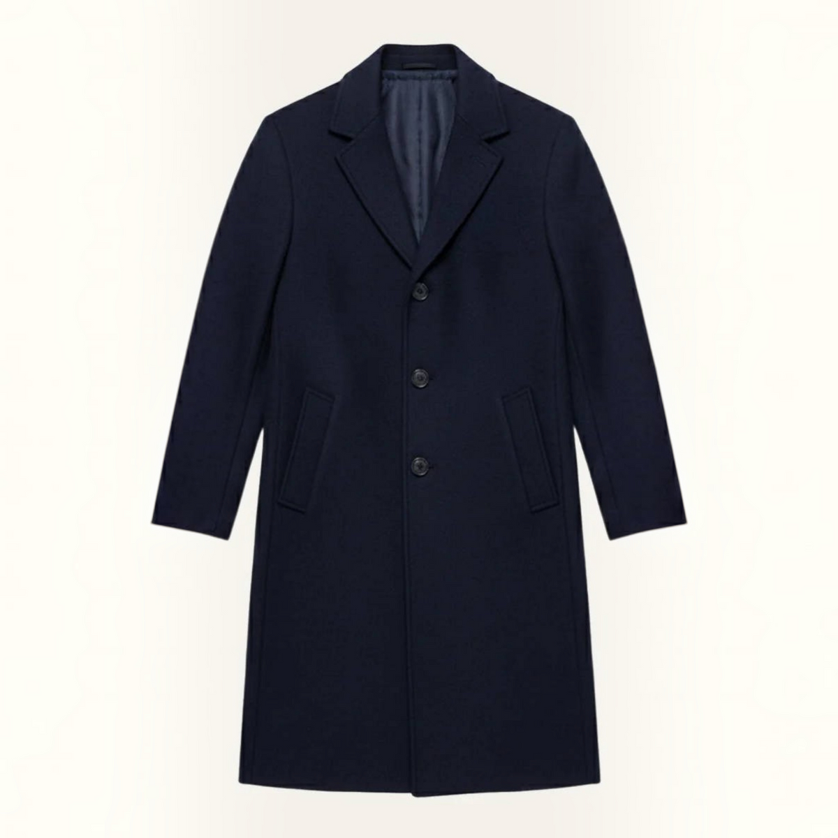 Mens Wool Overcoat, Classic Elegant Winter Coat, Warm Formal Outerwear