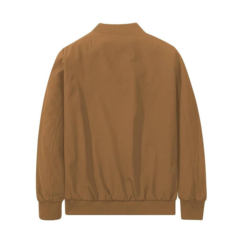 Mens Bomber Jacket, Lightweight Windbreaker Jacket for Spring Fall, Casual Fashion Outerwear