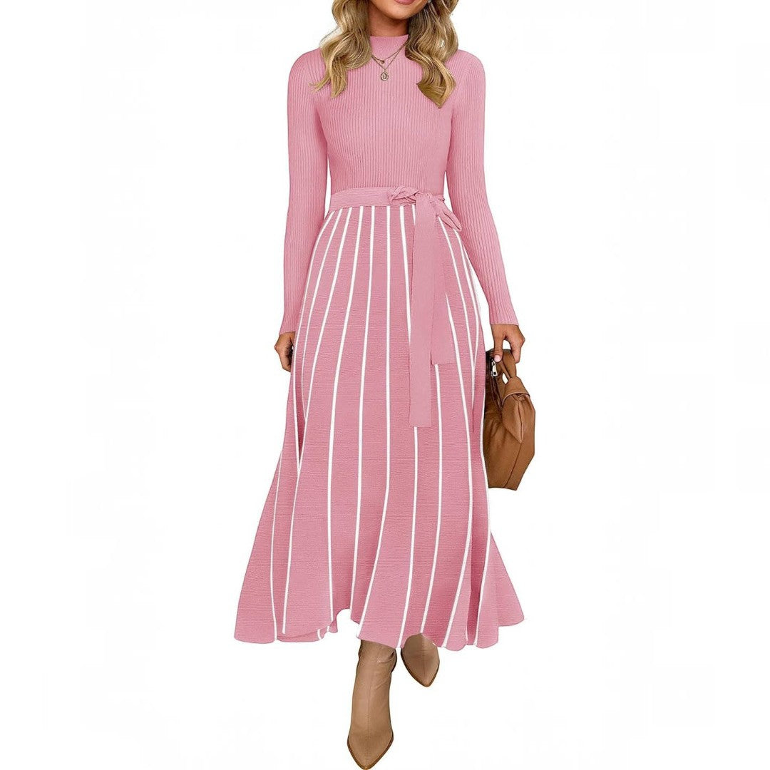 Womens Sweater Maxi Dress, Long Sleeve Fall Dress, Cozy Knit Winter Occasion Wear