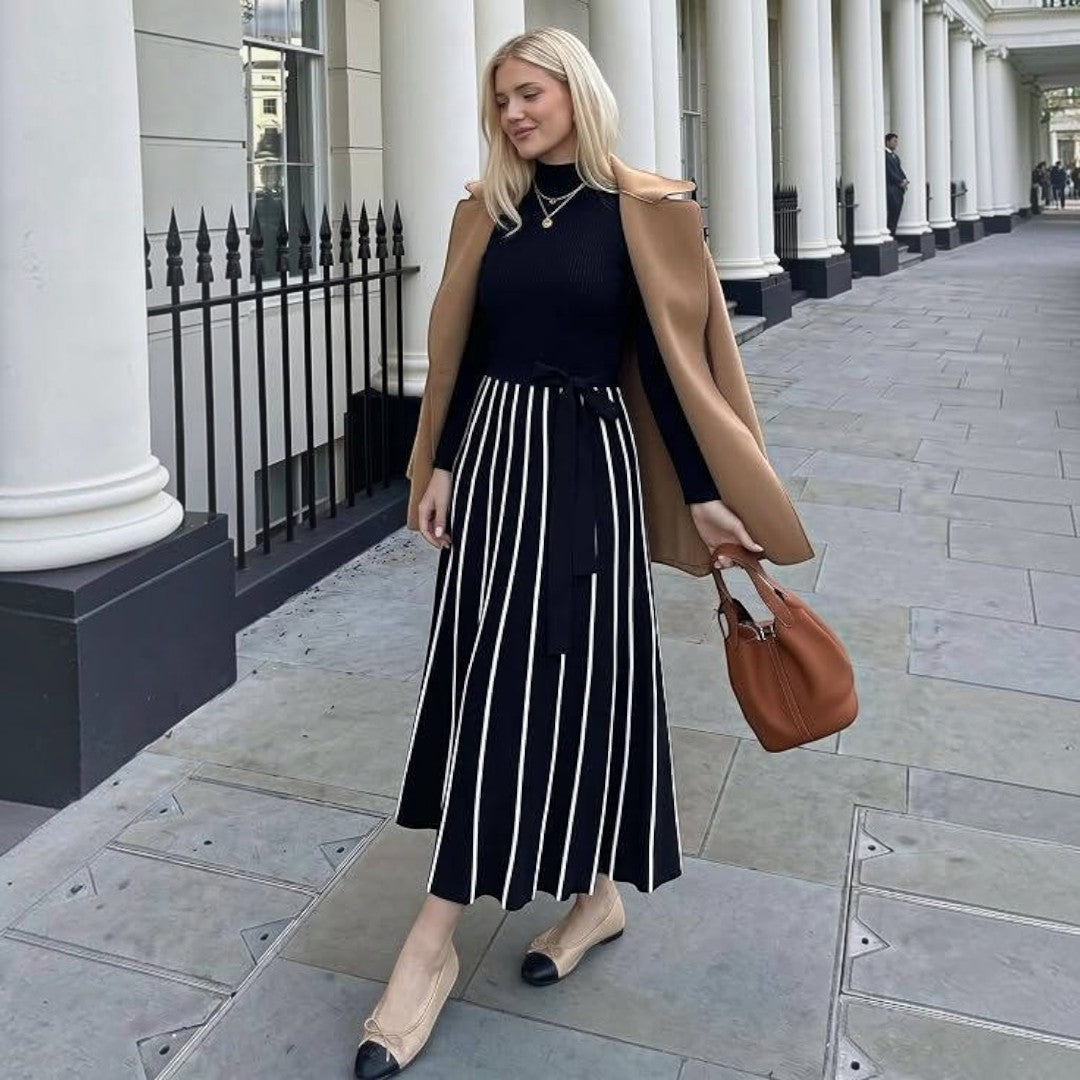 Womens Sweater Maxi Dress, Long Sleeve Fall Dress, Cozy Knit Winter Occasion Wear