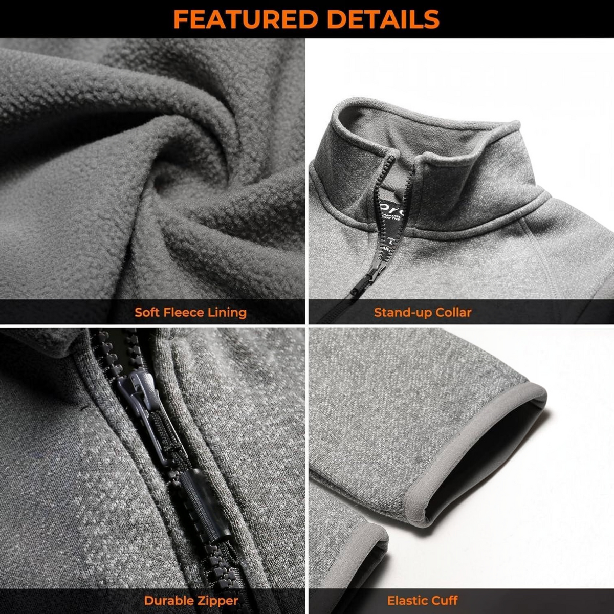 Womens Heated Fleece Jacket, Lightweight 4 Zone Heated Layer for Cold Weather Outdoor Wear
