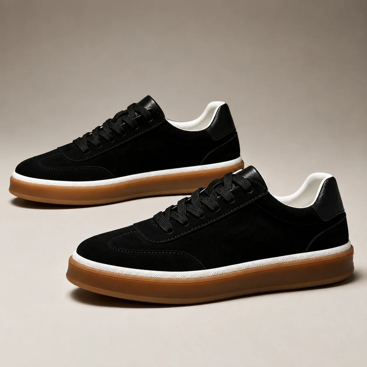 Suede Low Top Lace Up Sneakers