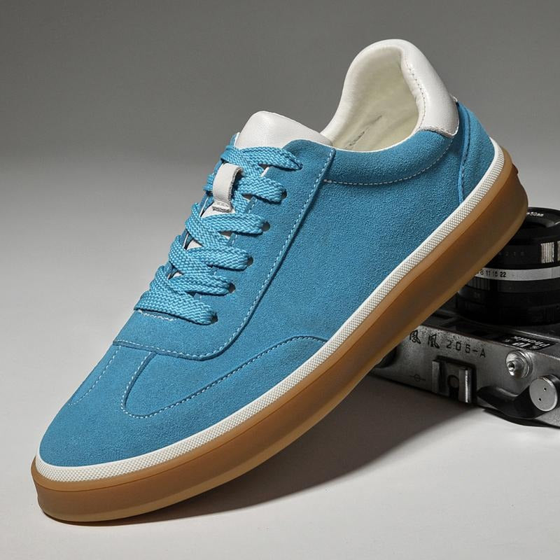 Suede Low Top Lace Up Sneakers