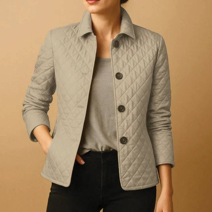 Womens Quilted Jacket, Lightweight Padded Outerwear
