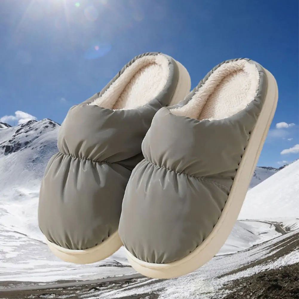 Heated Slippers with USB Power and Plush Lining, One Size Fits All
