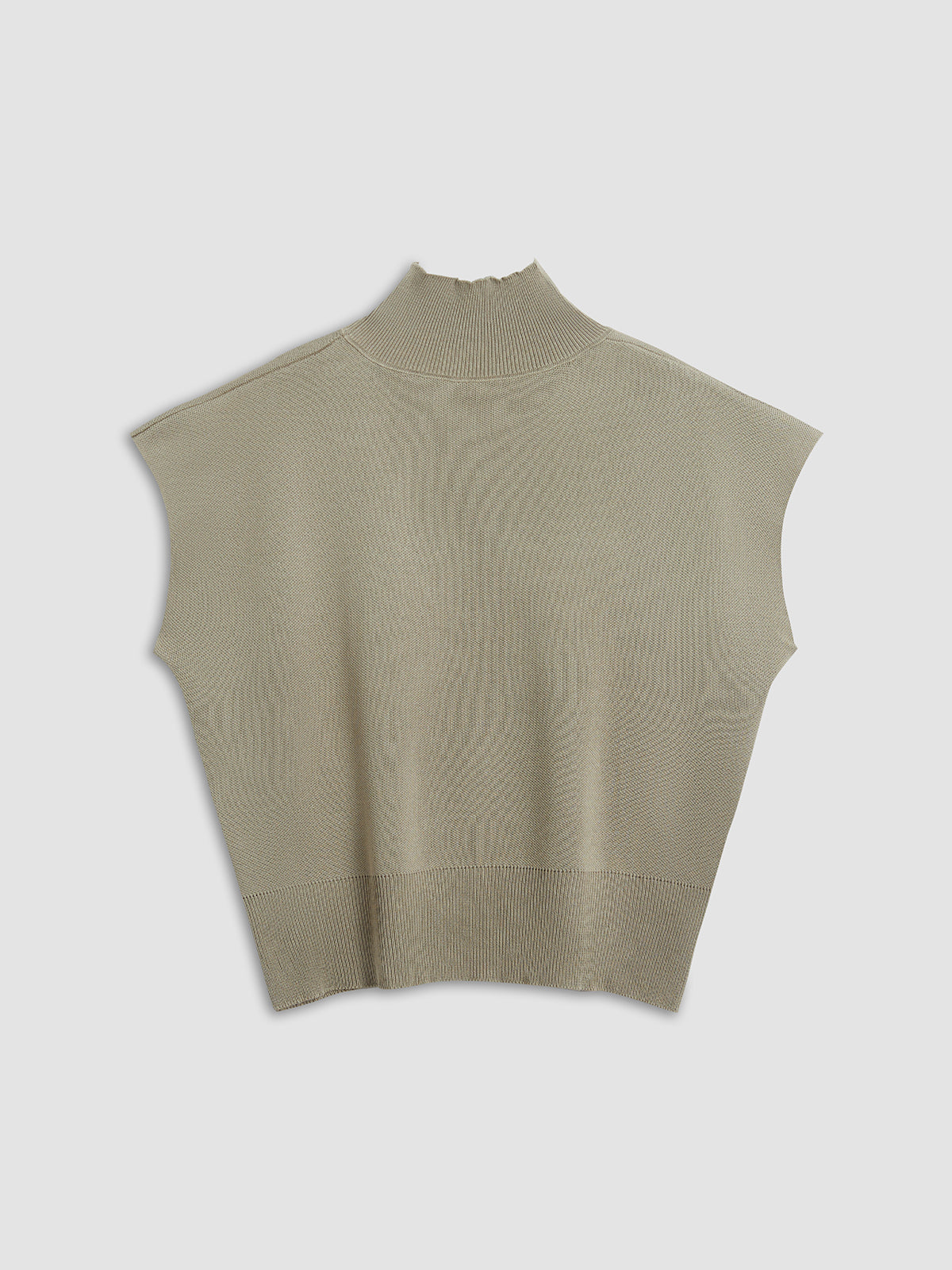 Knit Sweater with Acrylic Polyester Blend and Slight Stretch, Hip Length